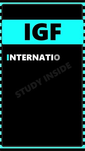 📘 IGF Full Form in English ❓ 📚 Full Form of IGF | What is IGF? | Quick GK Shorts #igf