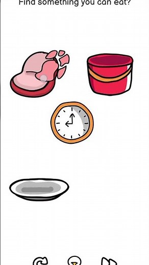 brain 🧠 out level 17 find something you can eat #viral #brainout #games #shortsfeed #shorts