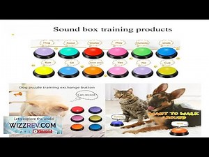 8PCS Dog Communication Buttons Voice Recording Button for Pet Training Buzzer 30
