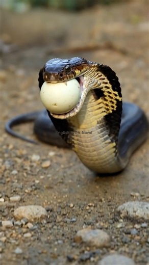 A snake is trying to gulp an egg 🥶 #snake #hunting #trending #snakeattack #rescue #ai
