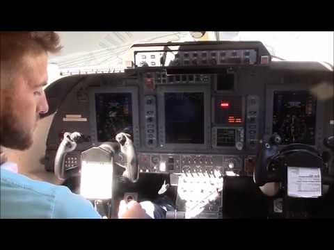 Piaggio Avanti Full Engine Startup - Cockpit