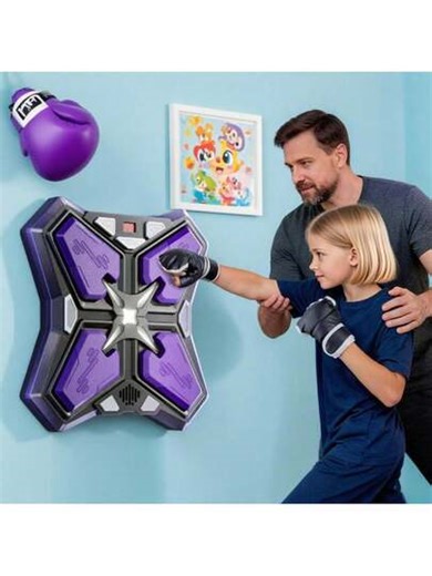 Upgraded Smart Music Boxing Target, With 3 Speed Modes, 12 Music Tracks, Enlarged Soft Rubber Surface, Smart Counting, And Colorful Light Show. It's A Parent-Child Boxing Game, Wall-Mounted Fitness Equipment, And Sensory Integration Training Tool, Suitable For Children Aged 3, 4, 5, 6, 8 And Above 12 Years Old. An Ideal Gift For Halloween, Christmas, Easter, And Birthdays. | SHEIN