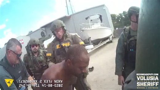 A Daytona Beach carjacking suspect who stole a gas station customer’s car at gunpoint Monday morning was tracked down and taken into custody by SWAT deputies after attempting to hide in a warehouse building about 3 miles away. After almost an hour of attempts to convince 42-year-old Anthony Galloway (DOB 7/12/1981) to come outside with his hands up, SWAT units pried open a locked door and arrested him around 10:50 a.m. The carjacking was reported around 8:23 a.m. at a BP gas station at 1094 Derb