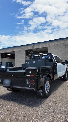 One of the Most Complete Work Truck Builds We’ve Done! This rig’s got just about everything we’d put on our own truck. From the Pronghorn flatbed to the custom fuel tank and winch bumper, this Lariat Ultimate is ready for anything. What’s the first mod you’d add if it was yours? #WorkTruck #LariatUltimate #TruckMods | Whiteface Ford