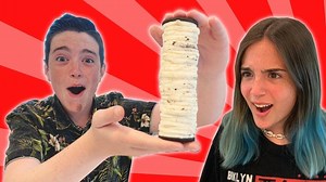 100 LAYERS OF OREOS!! | Eh Bee Family