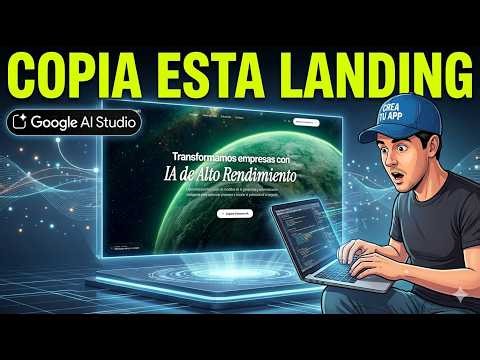 Copy this premium landing page with the new Google AI Studio + Firebase