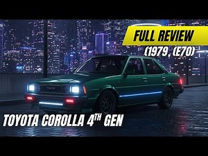 The Last RWD Corolla: Why the 1979 Toyota E70 is a JDM Legend (Before the AE86!)