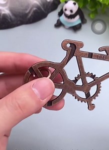 Bicycle Puzzle by Sharp Brain Zone – Premium Durable Metal Brainteaser | Challenging 3D Mechanical Logic Game, Focus & Stress Relief Tool, Travel Brain Teaser & Unique Gift for Puzzle Lovers