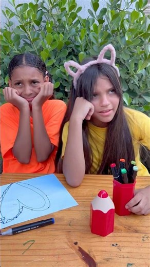 He thought it was a red pencil, but it was a pencil holder. #funny #shorts