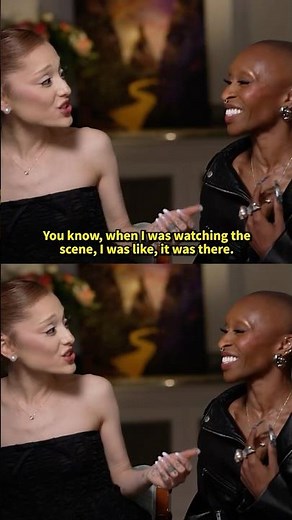 EXCLUSIVE: Ariana Grande Remembers This One Moment Filming With Cynthia Erivo During 'Wicked'