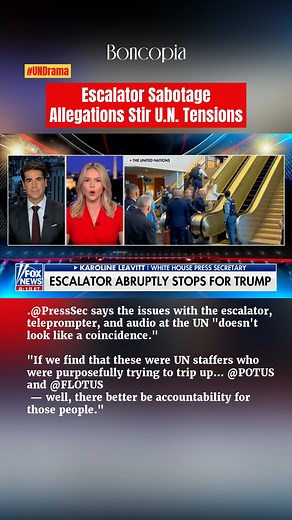 Escalator Sabotage Allegations Stir U.N. Tensions In a dramatic turn at the U.N. General Assembly, President Trump faced both an escalator malfunction and a teleprompter failure, sparking outrage from White House Press Secretary Karoline Leavitt. She labeled the incidents as potential sabotage by U.N. staff, demanding immediate investigations and accountability. This clash highlights ongoing friction between the U.S. and the U.N., with past funding cuts and reform demands adding fuel to the fire