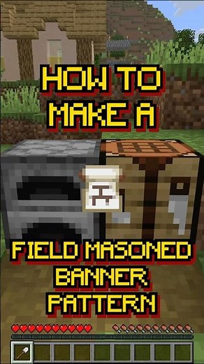 #shorts Minecraft: How to make a Field Masoned Banner Pattern