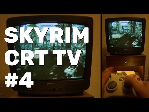 The Elder Scrolls V: Skyrim Walkthrough Part 4 (Xbox 360 CRT TV)