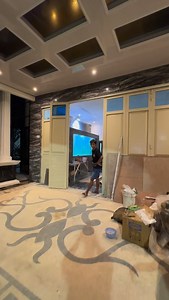 Ruang Tamu jebol tembus garasi demi buat megatank. Kaca 2sisi. Bismillah, tes isi air.... | Masdin Koi Samarinda