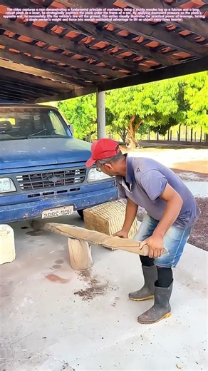 Prying Physics: The One-Man Lift with a Log and Lever