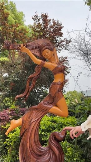 Unbelievable Wood Carving! Dancing Girl Statue Made From Wood 😱 | Amazing Wood Art