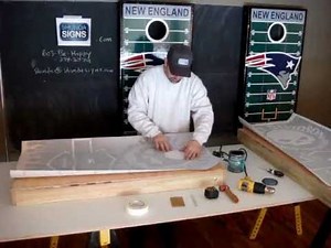 cornhole wrap installation video