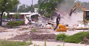 Former Burger King building in Meridian Township demolished to make way for Buddy's Pizza