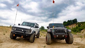 Bronco vs. Wrangler: Mud wrestlers replace road racers in the car wars