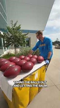 how to prep an nfl ball 🏈