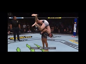 Cormier vs Miocic 2 single leg takedown by Daniel Cormier