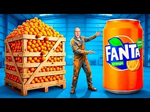 I MADE A GIANT FANTA FROM 1 TON OF ORANGES!!!