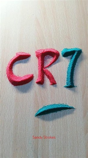 CR7 Written With Sand, Ronaldo, Football players, Soccer, Christiano Ronaldo Tribute #ronaldofans