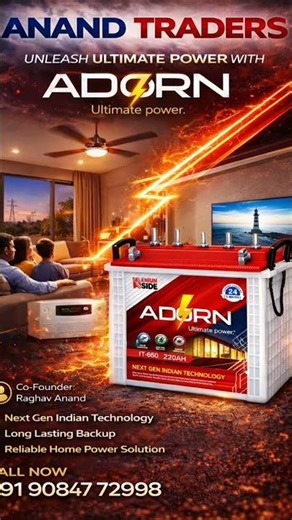 ⚡ Adorn Battery Review | Ultimate Power Backup for Home & Office 🔋 #shorts #viral #youtube