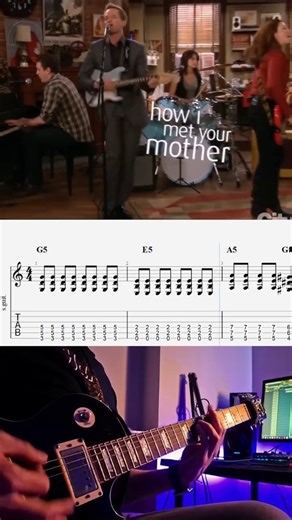 Kamercan on Instagram: "Playing the How I Met Your Mother intro theme, inspired by the cast singing the opening. This is a cover with tabs on screen, perfect for musicians who want to learn it fast. A short, iconic TV theme everyone recognizes instantly."