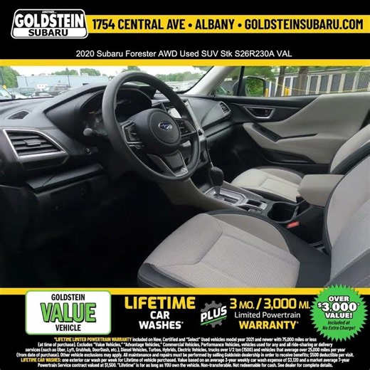 2020 Subaru Forester AWD Used SUV Stk S26R230A VAL