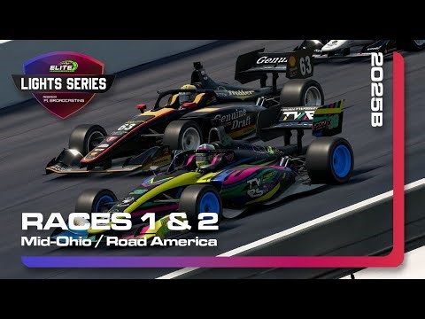 🏁2025 Elite Racing League Indy Light Series Race 1&2: Mid Ohio/Road America
