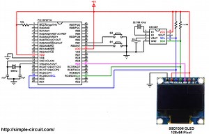 Real time clock with PIC16F877A, SSD1306 OLED and DS1307