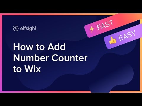 How to Add Number Counter to Wix