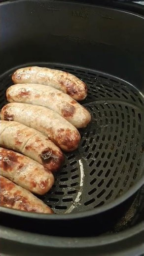 Air fryer sausages Quick & Easy.