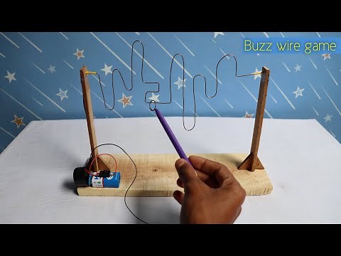 How To Make Buzz Wire Game || Homemade Buzz Wire Game