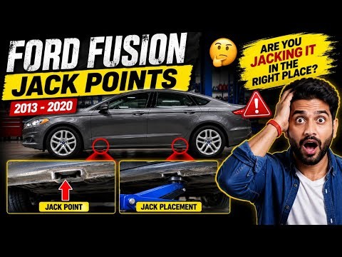 Ford Fusion Jack Points Location (2013–2020) | Ford Fusion Jack Stand Points