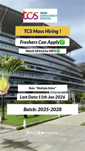 TCS Ignite & Smart Hiring 2026 | Freshers Jobs | Apply Now 🚀 #fresherjobs #freshers
