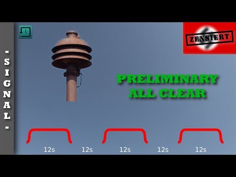 Former siren signal "PRELIMINARY ALL CLEAR" (German Reich 🇩🇪) | Fm Si 40