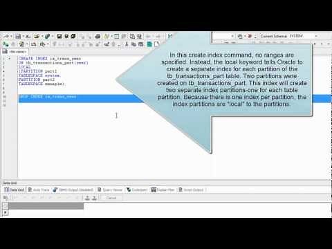 Oracle Optimization course, PL/SQL Tutorial - Table Partitions (Lesson 3)