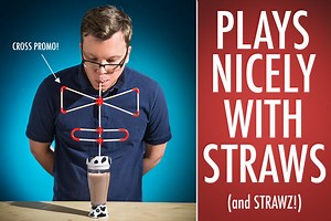 Skinny Moo Mixer: Battery-operated chocolate milk mixer.