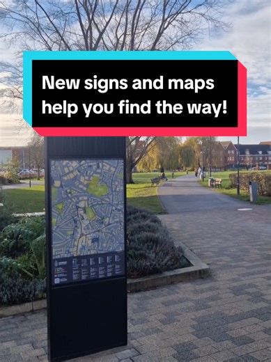 We've installed and updated maps and signs in Wokingham town centre, and several railway stations, with funding from the Government.