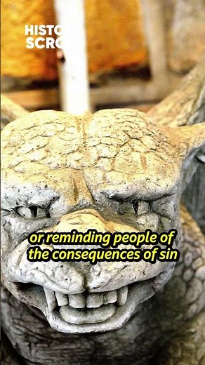 Real purpose of Gargoyles (grotesque sculptures in churches) #history #church #water