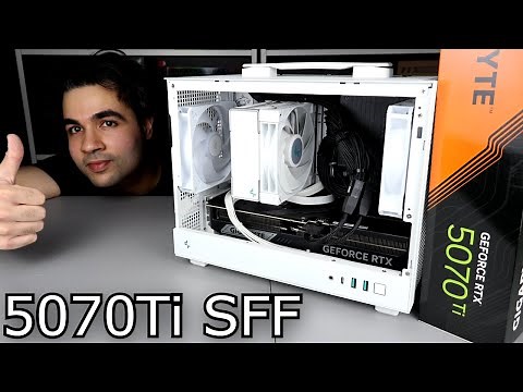 Gigabyte GeForce RTX 5070 Ti WindForce OC SFF 16GB Unboxing & Install in Deepcool CH160 Mini-ITX