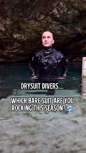Drysuit divers, sound off! 💬 Which BARE suit is keeping you warm and dialed-in this season? ⬇️ #BARE #DareToGoBARE #DrySuit | BARE