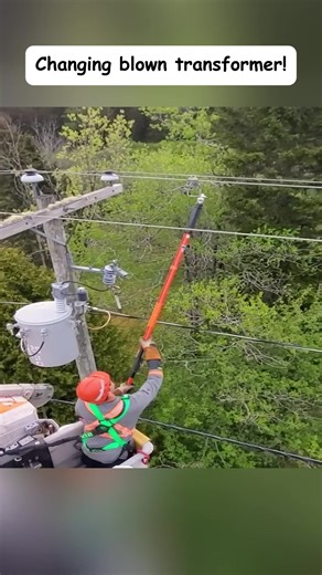 Changing blown transformer!#Bobsdecline #Lineman blogger#viral#fyp#transformer