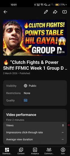 🔥 “Group D Ka Tez Breakdown! FFMIC Week 1 Ne Points Table Hila Di!” 🎮⚡