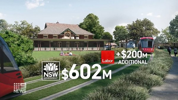 2.9K views · 45 reactions | Labor have today promised a Minns Government will spend millions fast-tracking the Parramatta Light Rail - if elected. Stage two of the project, connecting Parramatta CBD to Sydney Olympic Park, has been in a holding pattern for years. #9News | WATCH LIVE 6pm | 9 News Sydney | Facebook