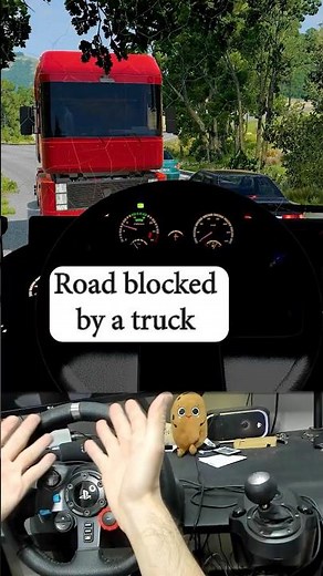 Road blocked by a truck | Cherrier Potent | BeamNG