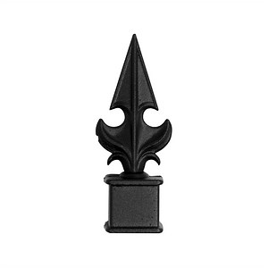 RapidFence Fleur De Lis Square Tube Fence Topper - 19 Pack