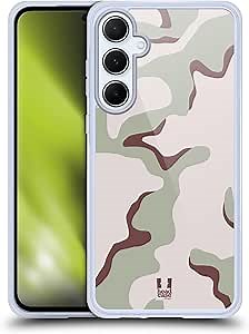 Head Case Designs Desert Tri-Colour Military Camo Gel Case [Military Grade Protection] Compatible with Samsung Galaxy A55 5G